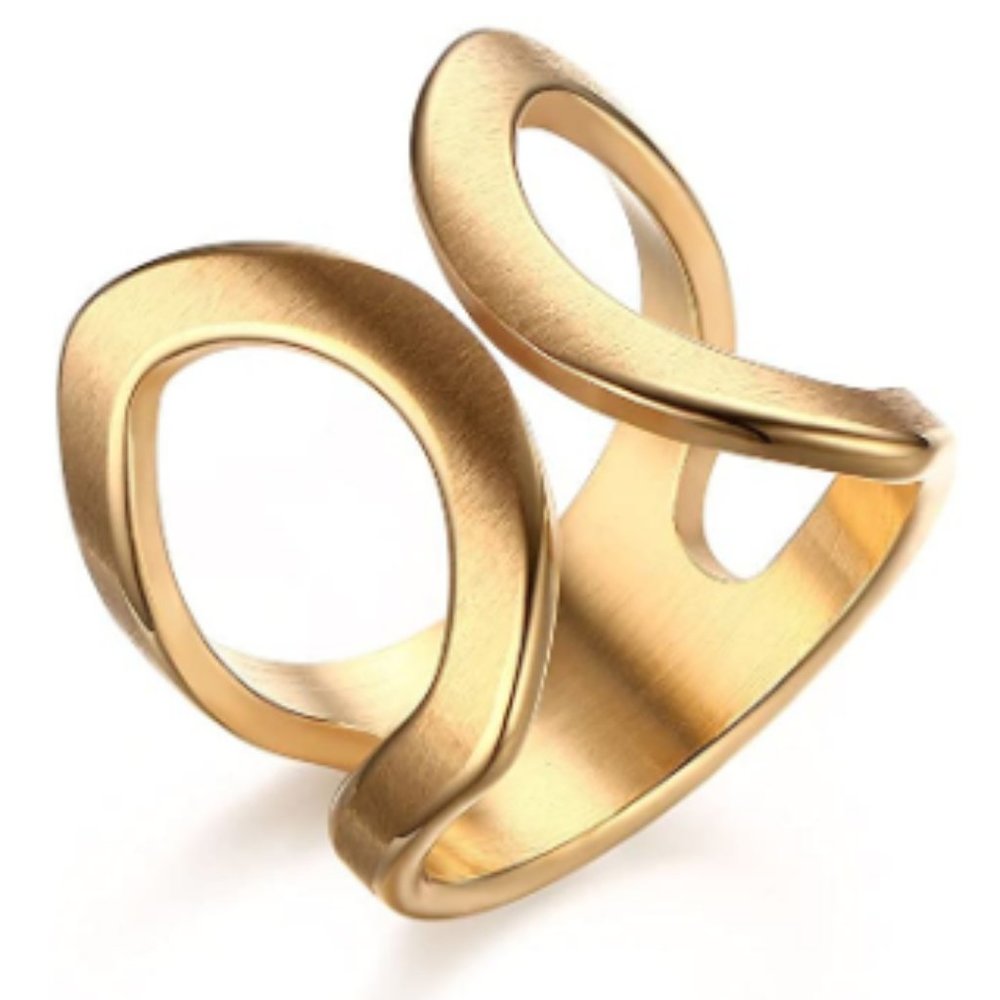 Women's VNOX NWT Gold Plated Cuff Ring
